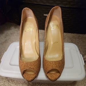 Christian Louboutin cork hells